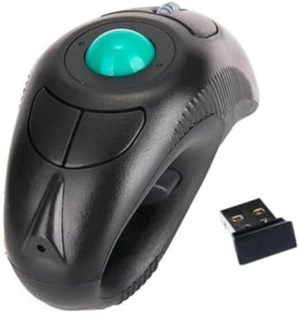 Trackball Mice for Laptop 2.4G Air Mouse Ergonomic Trackball Handheld Finger USB Mouse