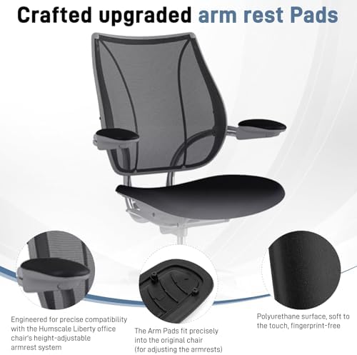 Arm Pads Caps Replacement for Humanscale Liberty Office Chair