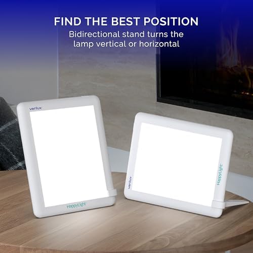 Verilux HappyLight Lucent Light Therapy Lamp, 10,000 Lux, UV-Free LED