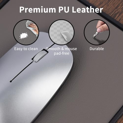 Home Office Lap Desk with Wrist Rest Wrist Rest, Mouse Pad, and Phone Holder Large Laptop Bed Desk for Notebook, Laptop, Tablet, Lap Stand Fits Up to 17 Inch Laptops (Brown)