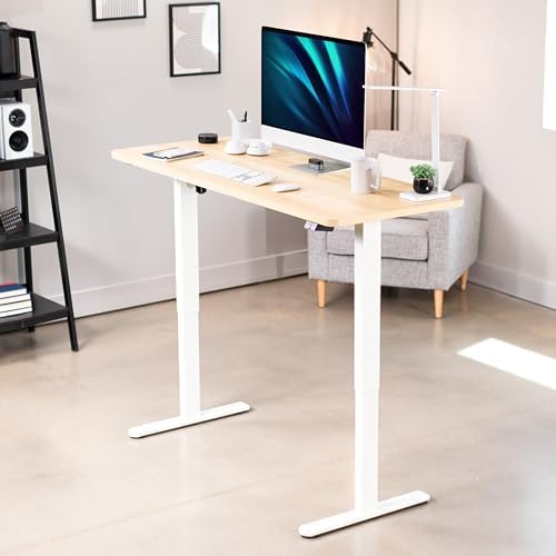 VIVO Light Wood 60 x 24 in Standing Desk, DESK-KIT-W06C