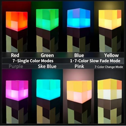 7Color Wall Mounted Torch Light，Rechargeable Torch lamp, LED Night Light