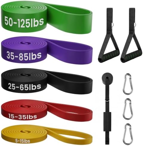 Resistance Bands for Working Out，Pull Up Assistance Bands Set, Unisex Exercise Bands for Home and Gym Workouts, Full Body Workouts, Stretching and Physical Therapy