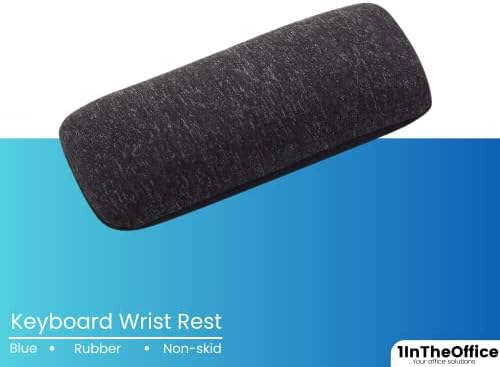 1InTheOffice Mouse Wrist Rest, Beaded Wrist Support Pad Ergobeads, Black (Pack of 2)