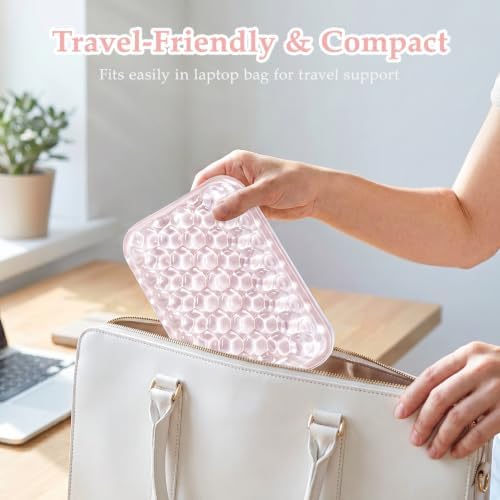 Ospelelf Gel Elbow Rest Pad for Desk, Arm Wrist Rest Pad Support for Keyboard and Mouse, Ergonomic Computer Wrist Support for Typing Pain Relief, Pink