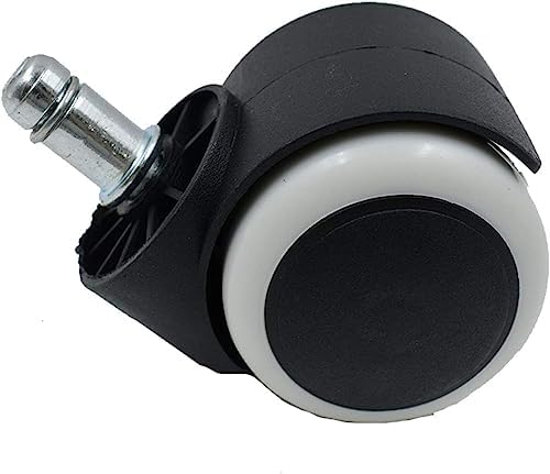 2 Inch Office Chair Caster Wheels, Quiet Rubber Replacement Chair Wheels
