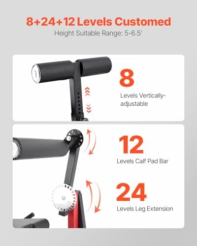 VEVOR Leg Press Machine, 700/550/440 LBS Capacity Lower Body Special Leg Machines, Adjustable Leg Strength Workout for High-Intensity Presses, Home Gym Workout Training Weight Equipment