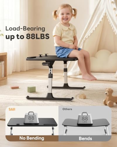 Laptop Desk for Bed, SAIJI Lap Desks Bed Trays for Eating Writing