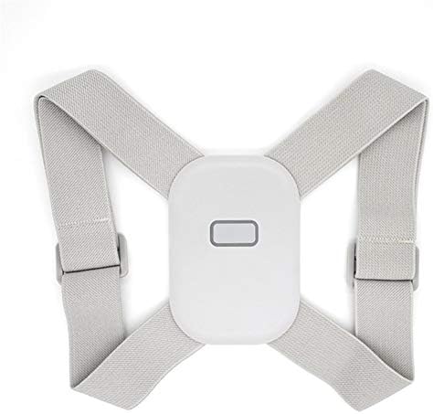 DSMYYXGS Intelligent Posture Corrector Electronic Reminder Back Support Adjustable Smart Brace Support Belt Shoulder Training Belt (Color : Rectangle Gray)