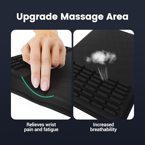 MEKASS Mouse Pad with Wrist Rest, Ergonomic Slope Mousepad for Carpal Tunnel Pain Relief, Memory Foam Desk Computer Wrist Support Mouse Pad with Non-Slip PU Base for Office Home (Beach)
