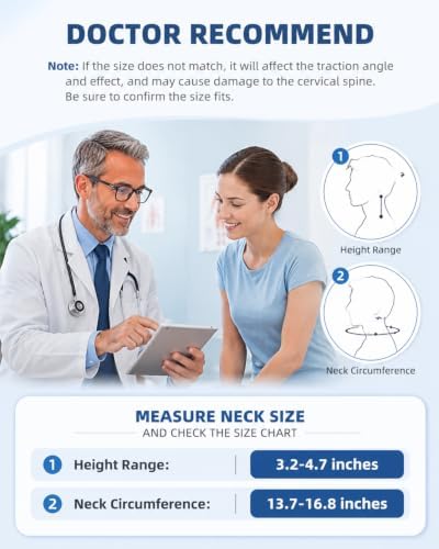 Cervical Traction Device for Pain Relief, Customized with 3-Zone Adjustment