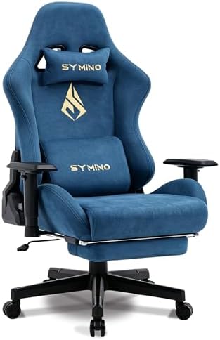 Symino Ergonomic Gaming Chair with 155° Recline & Footrest
