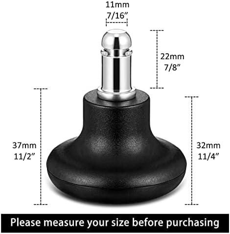 Outus 5 Pieces Bell Glides Replacement Office Chair Wheels Stopper