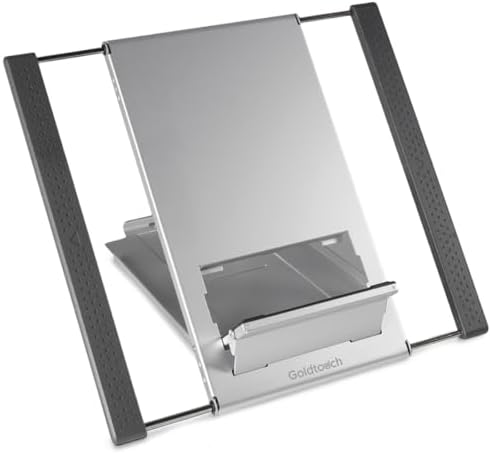 Goldtouch Go! Travel Laptop and Tablet Stand, Aluminum Laptop Riser