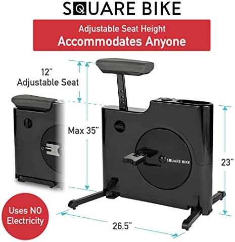 Daiwa Felicity Compact Exercise Bike with 8-Level Magnetic Resistance | Foldable Stationary Fitness Bike for Home & Office Workouts | Quiet Under-Desk Indoor Cycling Bike | Space-Saving Cardio Trainer