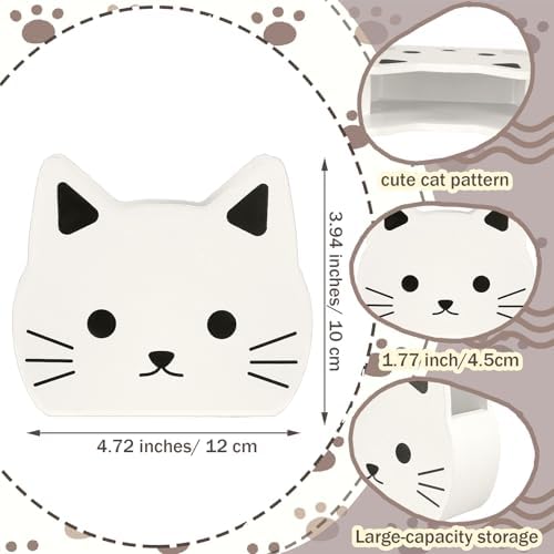 Tenceur Cat Pen Holder Cute Cat Large Capacity Pencil Holder Funny Office Decor Pencil Cup Pot Desk Organizer for Office Makeup Brush Holders Back to School Funny Gift for Coworkers Women