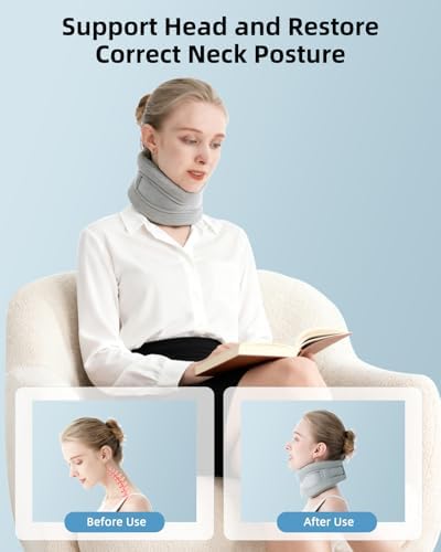 Neck Brace for Pain Relief and Support, Soft Cervical Collar for Women, Men