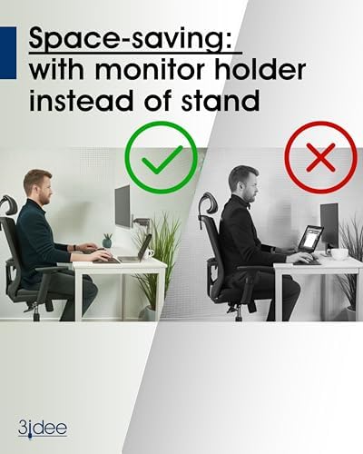 3IDEE Universal VESA Spacer Compatible with Many Samsung, HP, MSI Monitors (Samsung Odyssey G95C & More) - 30mm Distance - Monitor Mount Adapter (100x100mm)