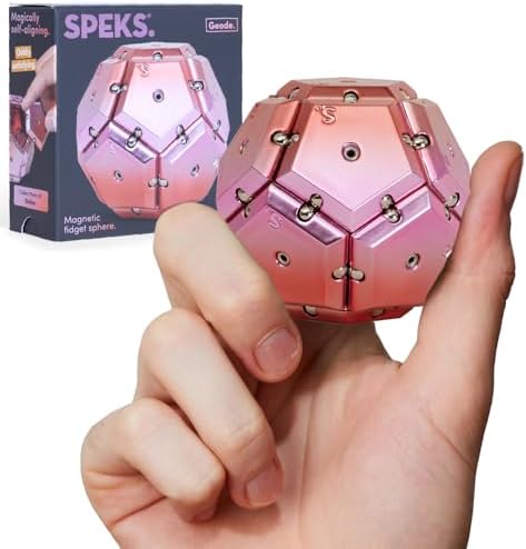 Speks Geode Magnetic Sensory Sphere, Stress Relief Tool, Executive Desk Toy