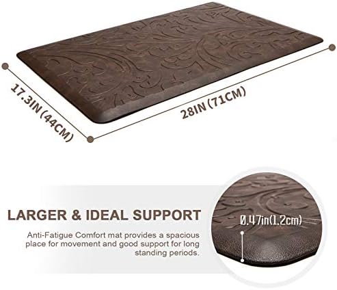 Kitchen Mat Cushioned Anti-Fatigue Comfort Standing Mat Rug for Home,Office
