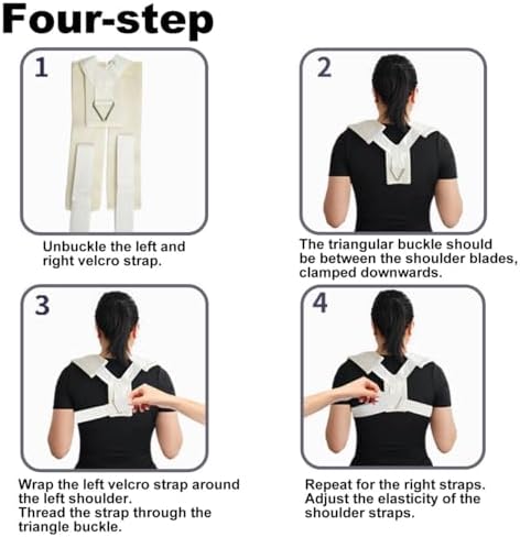 Posture Corrector Adjustable Compression Shoulder Support Strap for Upper Back, Kyphosis, Scoliosis, Hunchback – Clavicle & Fracture, Posture Straightening Belt for Men & Women (X-Large)