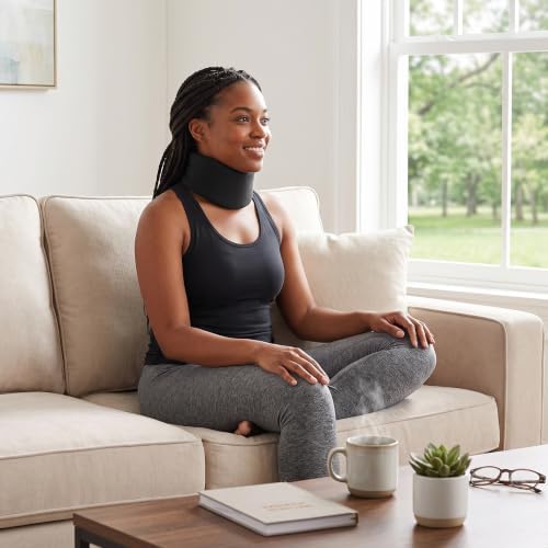 VGEBY Soft Cervical Collar, Soft Sponge Support Pain Relief Traction Stretcher Neck Brace for Outdoor Fitness Travelers and Office Workers
