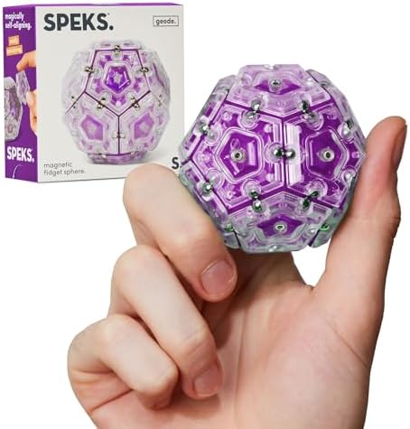 Speks Geode Magnetic Sensory Sphere, Stress Relief Tool, Executive Desk Toy