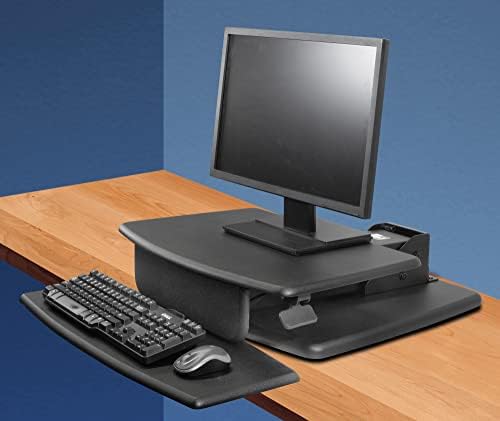 Kantek Desktop Sit to Stand Workstation, Black (STS810)