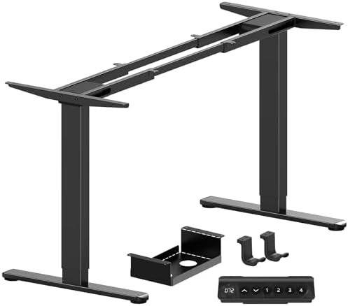 Marsail Dual Motor Standing Desk Frame for 44–90 inch Desktops, 264 lbs