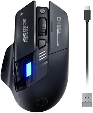 INPHIC A9 V2 Explorer Wireless Gaming Mouse, Tri-Mode, Rechargeable