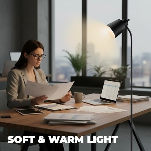 LALISU Floor Lamp, Industrial Floor Lamps for Living Rooms & Bedrooms
