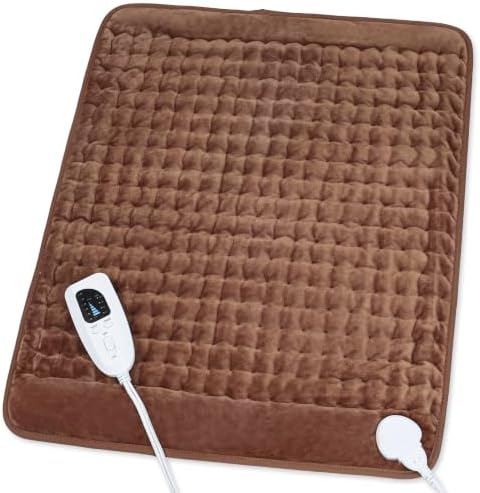 Heating Pad,Electric Heating Pads,Heating Pad for Back,Brown,24x20 Inch