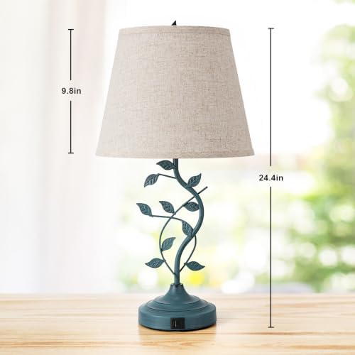 Kakanuo Touch Lamps for Nightstand, Bedside Lamp for Bedroom, Rustic Lamp