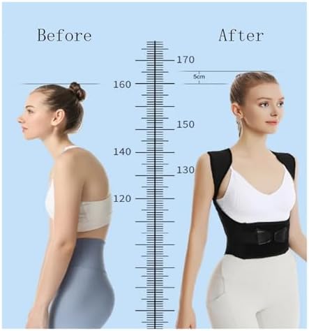 Posture Corrector for Men and Women – Lightweight, Adjustable Support for Neck, Shoulder, and Back Pain Relief – Invisible Under Clothing Posture Corrector(6X-Large)