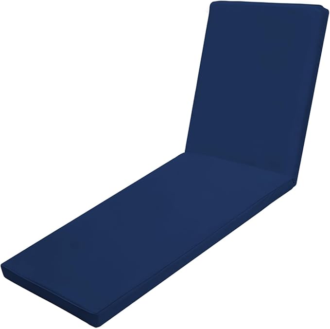 Outdoor Chaise Lounge Cushions for Patio, 72"x22"x3" Lounge Chair Cushions, Waterproof Replacement Seat Cushions for Outdoor Furniture