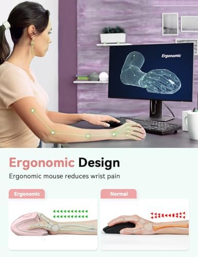 TECKNET 2.4G Ergonomic Mouse Vertical Wireless 4800 DPI Carpal Tunnel Mouse
