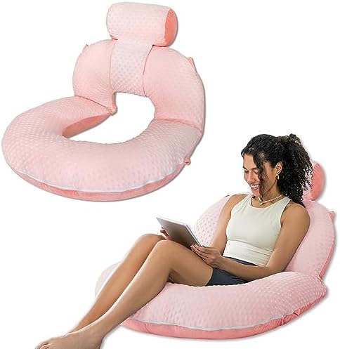 INSEN Reading Pillow, Back Pillow for Sitting in Bed and Couch, Gaming Pillow for Adults, Sit Up Support for Bed