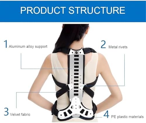 Adjustable Spine Posture Corrector for Back Support,2026 New Full Scoliosis Back Brace Posture Corrector for Kyphosis and Vertebral Compression Fracture Men and Women (Blue, Small)