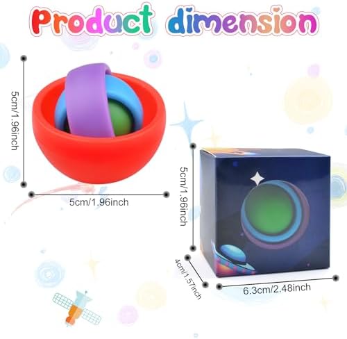 Fidget Toy for Adults, Colorful Sensory Toys for Teens 8-12, Easter Basket Stuffers Gift Ideas for Boys Girls Teens Kids, ADHD Autism Quiet Stress Relief Finger Toy Hand Fidget Spinner
