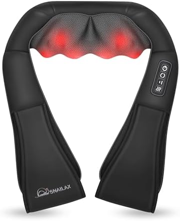 Shiatsu Neck & Shoulder Massager with Heat, Deep Tissue Back Massager