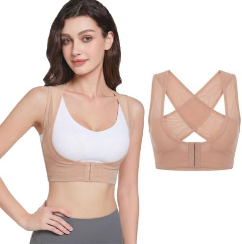 Beavorty Posture Corrector for Women Back Support Brace for Hunchback Relief Adjustable Chest Support Belt Breathable Shoulder and Waist 11.81 X 3.93 in