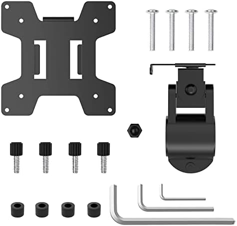 WALI Monitor Pole Mount for Universal Monitor Mounting System, Pole Mount Bracket Fits 1.375”Diameter Pole, Mounting Holes for 75 x 75mm and 100 x 100mm (VES01), Black