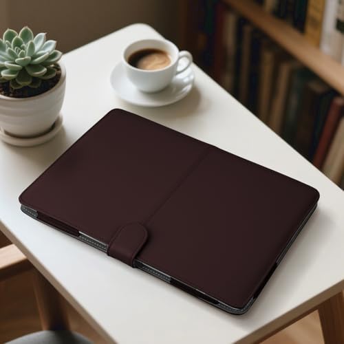 MOSISO PU Leather Sleeve Case Compatible with MacBook Air 13.6 inch