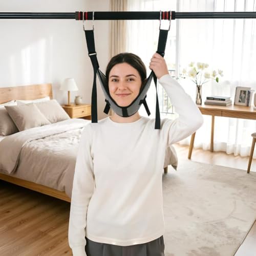 Neck Stretcher Hammock Gentle Portable Adjustable Workout Device Chin Rest