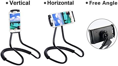 011 Neck Cell Desk Bed,Bike and Motorcycle Mount,Lazy Bracket Mobile Phone Stand Holder (Black)