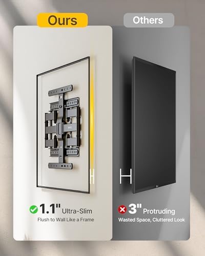 monTEK 1.1-Inch Ultra Slim Full Motion TV Wall Mount for 37-75 Inch TVs
