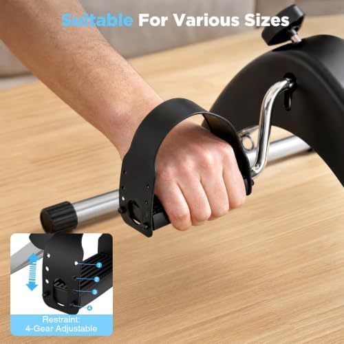 an Pedal Exerciser, Under Desk Bike for Adults, Mini Exercise Bike | Adjustable Resistance Foot Peddler for Sitting Desk, Under Desk Bike with LCD Monitor for Home Office