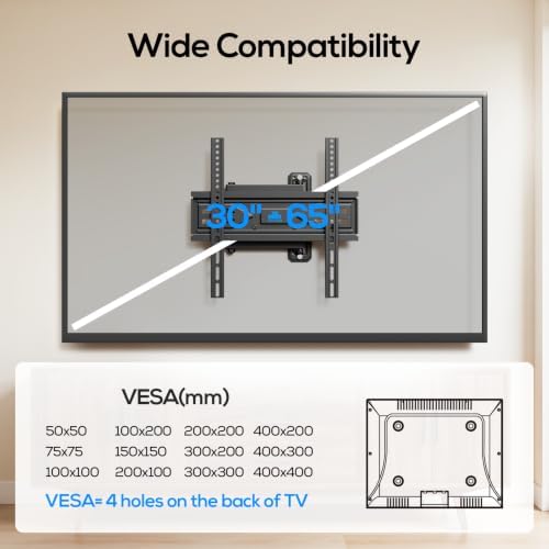 USX STAR Corner TV Wall Mount Full Motion for 40 43 50 55 60 65 inch TVs