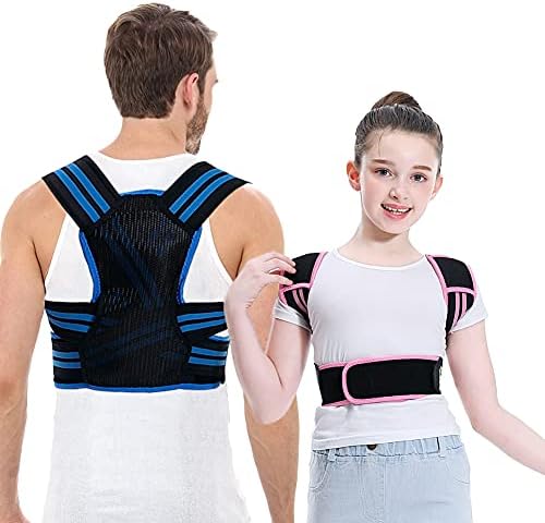 Lexniush Professional Posture Corrector for Men, Women and Kids, Effective Upper Back Posture Brace for Teenagers Boys Girls Spinal Support to Improves Slouch, Prevent Humpback, Relieve Back Pain