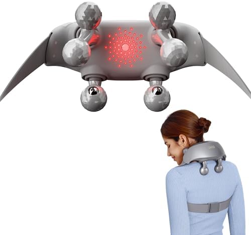 SKG H7 Ultra Neck Massager for Pain Relief Deep Tissue Cordless, Grey
